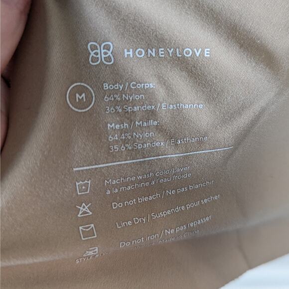 Honeylove CrossOver Bra Size Medium Sand Wireless Lightly Padded Convertible - Picture 6 of 7